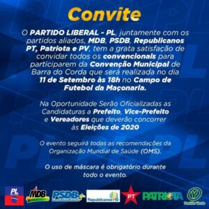 Grande convenção nesta sexta-feira(11) oficializará Rigo Teles e Marcos Unillar como candidatos a prefeito e vice em Barra do Corda