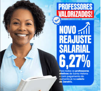 Prefeito de Santa Helena, Joãozinho Pavão, anuncia reajuste de 6,27% no salário dos professores