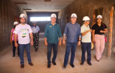 Hildo Rocha e Rigo Teles vistoriam obras do Centro de Reabilitação de Barra do Corda