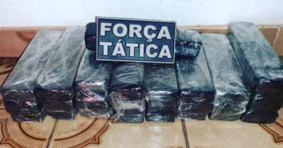 Homem é preso dentro de uma Van na Rodoviária de Porto Franco com uma bolsa cheia de maconha prensada