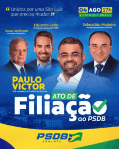 Paulo Victor confirma filiação ao PSDB: ‘Um novo caminho’