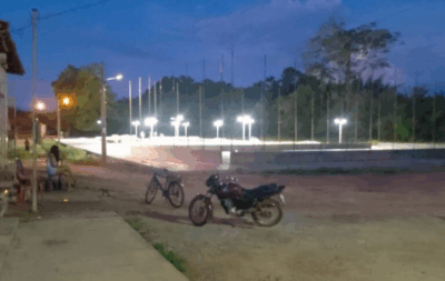 Emenda de Leandro Bello leva praça com iluminação de LED a povoado em Timon