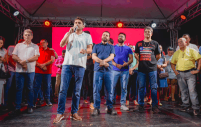 Juscelino participa de lançamento de obras em Trizidela do Vale