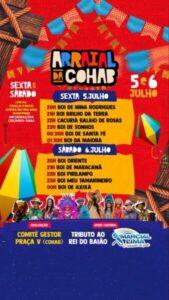 Arraial da Cohab marca as férias de julho