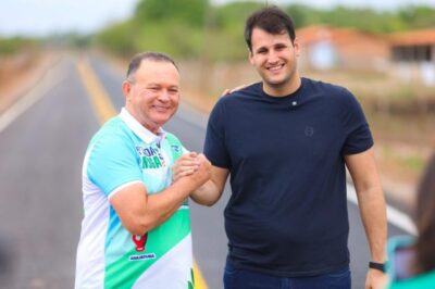 Orleans Brandão entrega Estrada do Afoga em Anajatuba