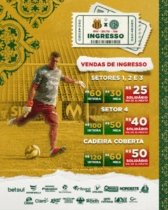 Sampaio X Guarani: ingressos e protocolo