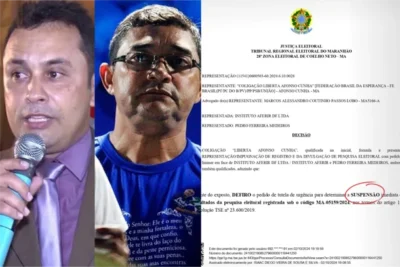 Justiça suspende pesquisa fraudulenta de Arquimedes Bacelar em Afonso Cunha