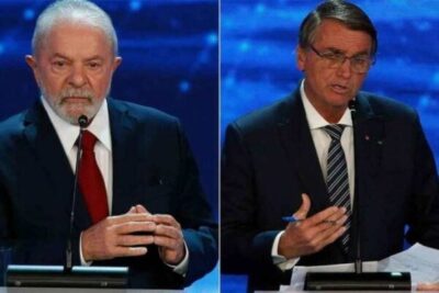 Pesquisa mostra Bolsonaro na frente de Lula na intenção de votos