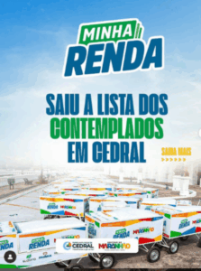 Programa Minha Renda beneficia famílias de Cedral