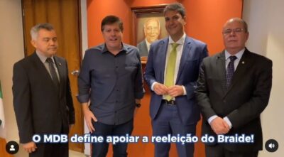 Executiva nacional do MDB decide apoiar a reeleição de Braide…
