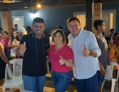 Andreia Rezende recebe apoio de Ocileia na Raposa