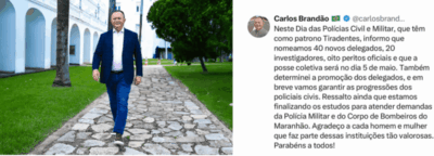 Brandão anuncia nomeação de novos delegados e reforça valorização das polícias no Maranhão…
