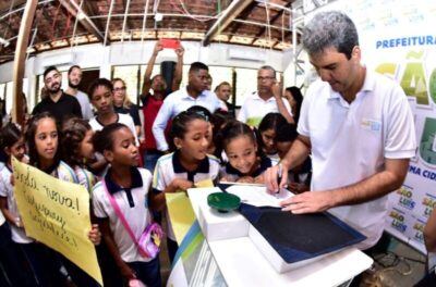 Prefeito Eduardo Braide assina Ordem de Serviço para reforma da UEB Rosa de Saron, em Cajupary