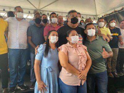 São João Batista: Prefeito Mecinho e governador  Flávio Dino inauguram várias obras em São João Batista