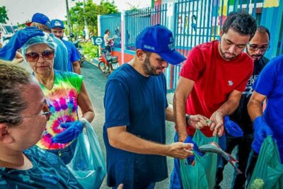 Tuntum: Prefeito Fernando Pessoa concluiu adistribuição de 12 toneladas de peixes para famílias
