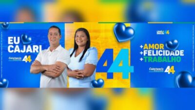 Em Cajari, Constâncio Souza e Mariana da Colônia seguem firme realizando a campanha do Amor, da Felicidade e do Trabalho