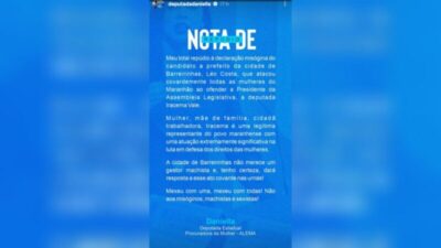 Daniella e Abigail Cunha repudiam ataque de Léo Costa à Iracema Vale