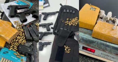 Operação contra facções criminosas prende cinco pessoas e apreende arma, drogas e coletes balísticos