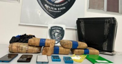 Mulher é presa com 7 kg de skunk e cocaína em casa no bairro Turu