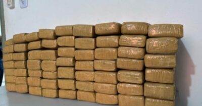 Polícia Militar apreende mais de 60 tabletes de maconha em São Pedro da Água Branca