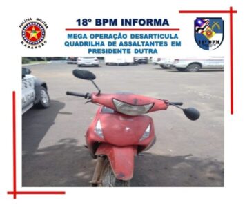 Policia Militar captura quadrilha de assaltantes em Presidente Dutra