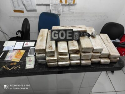 Polícia Militar prende em Barra do Corda homem com 21 tabletes de maconha prensada