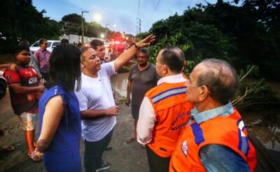 Fred Campos e Brandão vistoriam áreas afetadas pelas chuvas