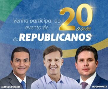 Republicanos celebra 20 anos com evento em São Luís reunindo lideranças nacionais