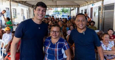 Tiago Fernandes participa da entrega de quase 400 óculos do programa Cuidar dos Olhos, na Ilhinha