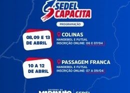Projeto Sedel Capacita abre inscrições inscrições para Colinas e Passagem Franca
