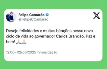 Camarão parabeniza Brandão e se reúne com deputados