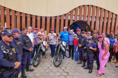 Iracema Vale, Weverton, Orleans Brandão e o governador participam da entrega de obras em Barreirinhas