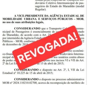 Governo do MA revoga portaria com aumento de tarifas de passagens intermunicipais