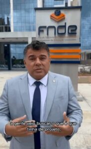 VÍDEO: Deputado Ivan Júnior cobra investimentos no FNDE para quadras e escolas em São Luís