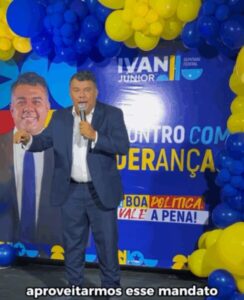 VÍDEO: “Pouco importa em quem vocês votaram, pouco importa em quem vocês votarão, o que importa mesmo é nós aproveitarmos a oportunidade e sinalizar para todas as pessoas que a boa política vale a pena”, reforça Ivan Júnior. durante encontro com lideranças