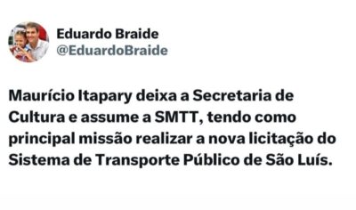 Braide anuncia Maurício Itapary no comando da SMTT