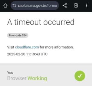 Site da Prefeitura de São Luís permanece fora do ar na manhã desta quinta (20)