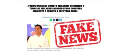 Vice-governador afirma que mensagens machistas atribuídas a ele contra deputada são falsas