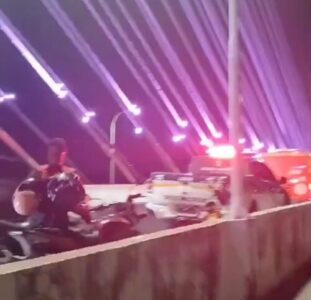 Homem é resgatado após pular da Ponte Estaiada em Teresina nesta terça (29)