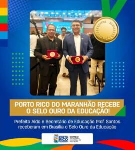 Em Brasília, prefeito Aldo Brown recebe prêmio nacional por investimentos na Educação de Porto Rico