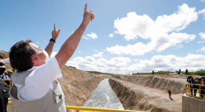 Presidente Bolsonaro viaja ao nordeste para vistoriar obras no Rio São Francisco