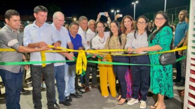Prefeita Raimunda do Josemar entrega praça, quadra poliesportiva e escola reformada em Fernando Falcão
