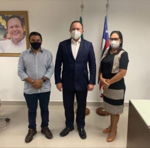 Prefeita Raimunda do Josemar vai ao Palácio dos Leões e se reúne com vice-governador Carlos Brandão