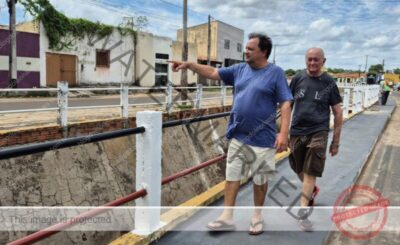 Prefeito Camilo Figueiredo e ex-prefeito Biné vistoriam obras de revitalização na Avenida Maranhão