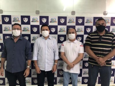 Prefeito Rigo Teles recebe em seu gabinete assessores de Flávio Dino para tratar da recepção ao governador em Barra do Corda