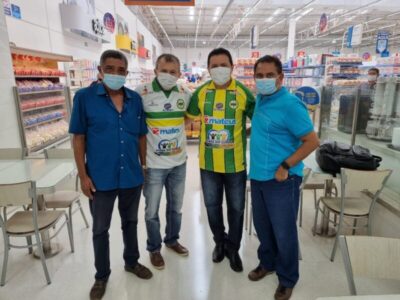 Prefeito Rigo Teles se reúne em Barra do Corda com Ilson Mateus, dono do grupo Mateus e recebe garantia de apoio ao Cordino Esporte Club