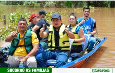 Prefeito Rigo Teles visita comunidade atingida por enchente na zona rural de Barra do Corda