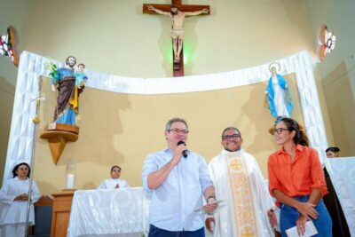 Em missa de Ação de Graças, Rafael celebra os 10 anos de mandato como deputado.