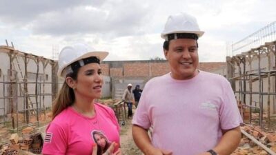 DRa. THAIZA ENTREGA QUADRA POLIESPORTIVA E VISTORIA OBRAS EM PINHEIRO