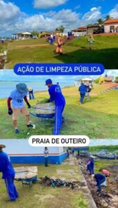 PREFEITURA DE CEDRAL REALIZA AÇÃO DE LIMPEZA NA PRAIA DE OUTEIRO